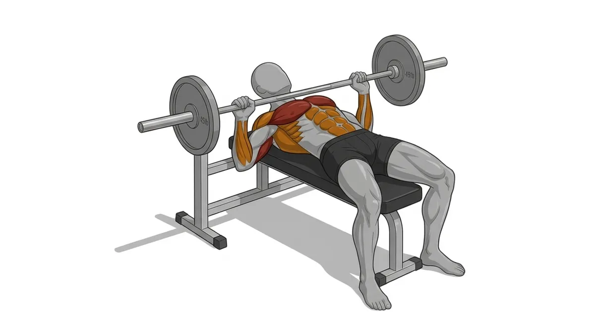 Muscles sollicités pendant le développé couché