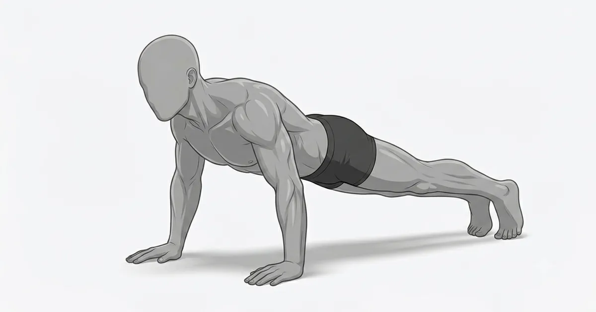 Pompes — Position haute